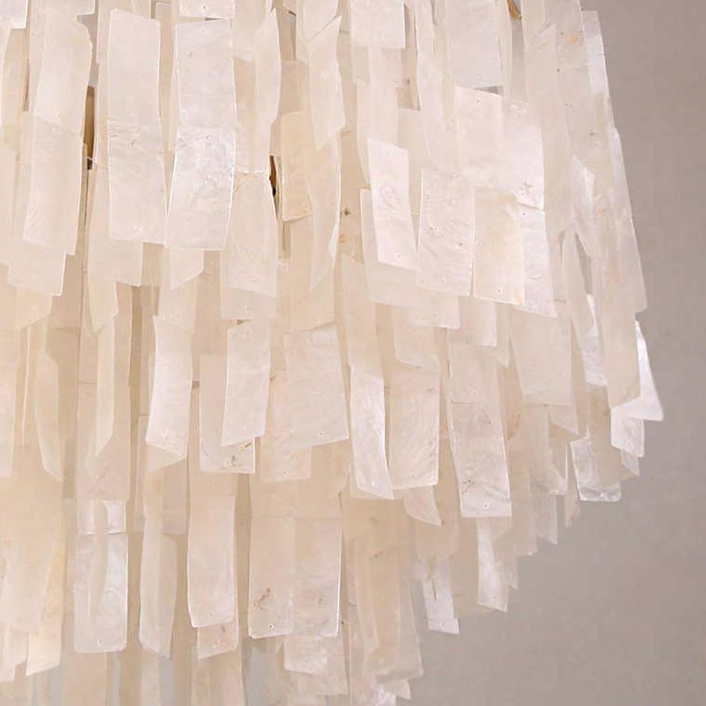 Modern Shell Chandeliers - Rustic Capiz Lighting Decor