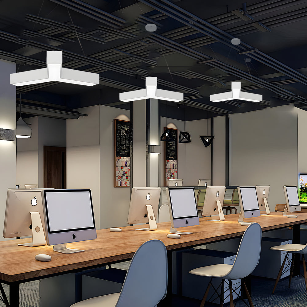 Y Shape Linear Industrial Geometric Ceiling Light - Modern LED Fixture for Home & Office