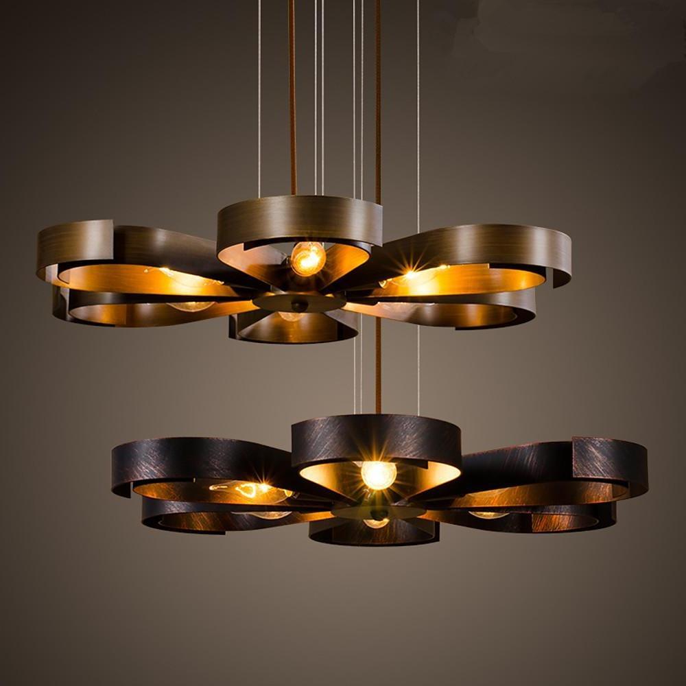 Petal-Shaped 6-Light Modern LED Chandelier Pendant Light