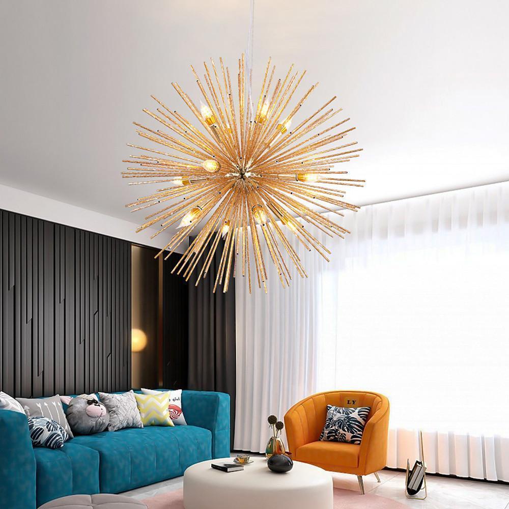 Unique LED Globe Pendant Light - Electroplated Metal Modern Design