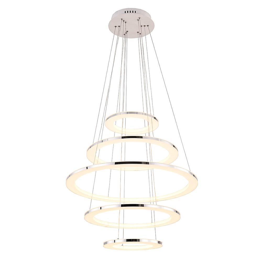 Adjustable Mid-Century Chandelier - 5 Tier LED Lights Contemporary Design