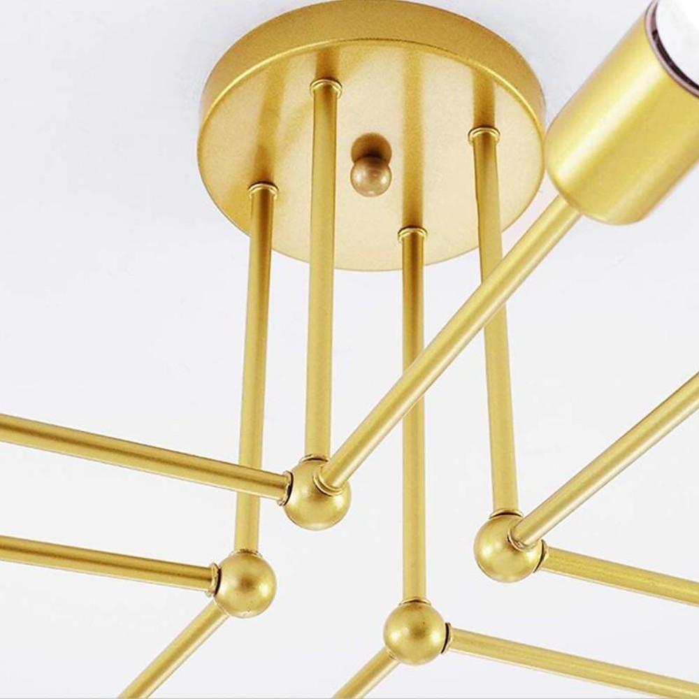 8-Light Modern Sputnik Chandelier | LED Ceiling Pendant Lighting