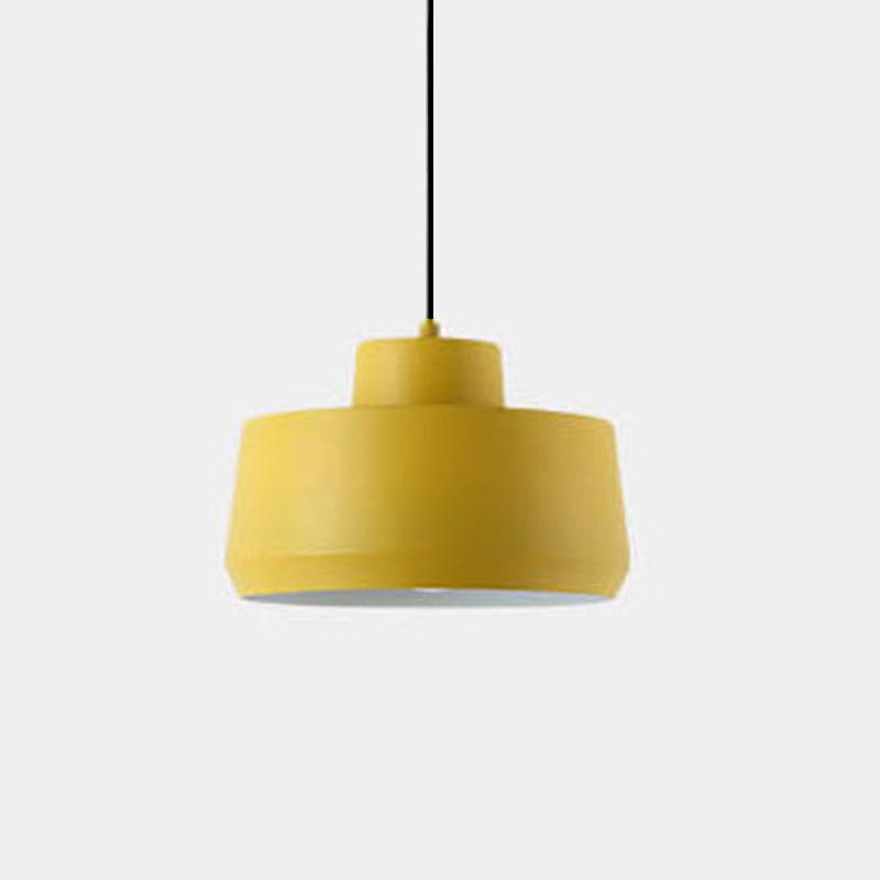 Macaron Candy Jar Pendant Light - 1-Light Aluminum Fixture for Home Decor, Kitchen, and Dining Modern Illumination