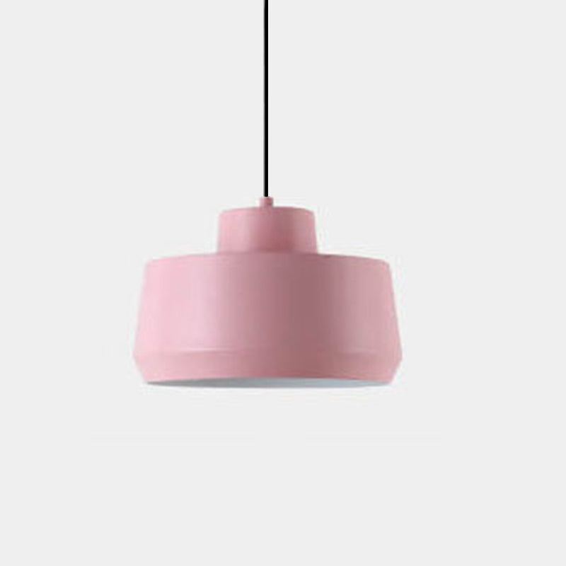 Macaron Candy Jar Pendant Light - 1-Light Aluminum Fixture for Home Decor, Kitchen, and Dining Modern Illumination