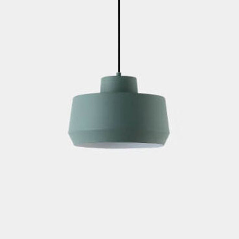 Macaron Candy Jar Pendant Light - 1-Light Aluminum Fixture for Home Decor, Kitchen, and Dining Modern Illumination