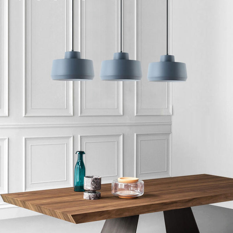Macaron Candy Jar Pendant Light - 1-Light Aluminum Fixture for Home Decor, Kitchen, and Dining Modern Illumination