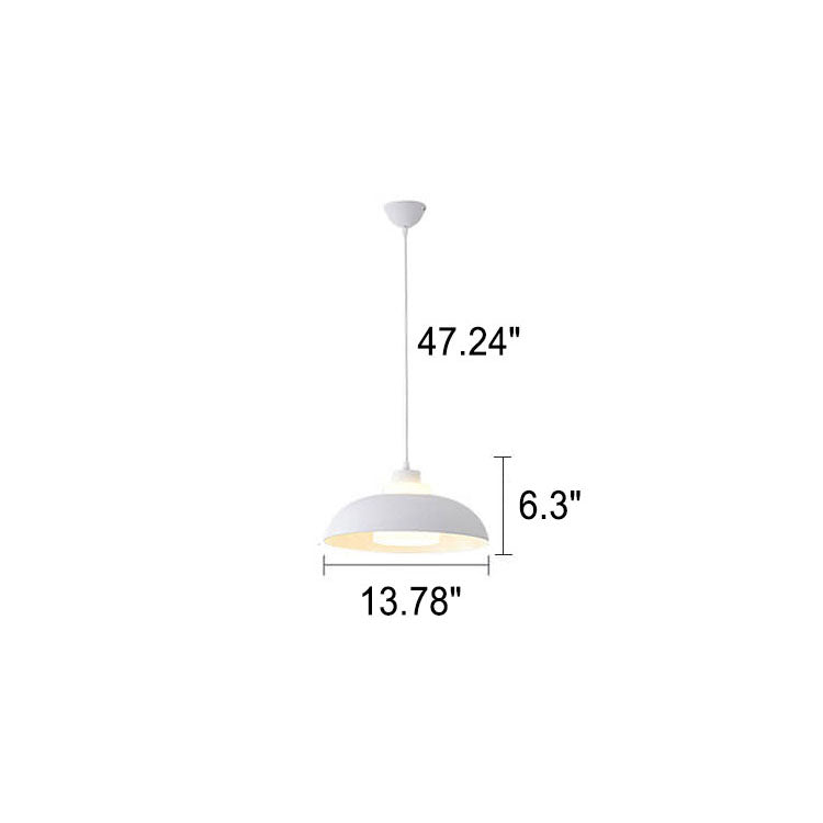 Modern Macaron Acrylic Aluminum Pendant Light - 1-Light Fixture