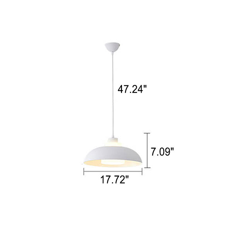 Modern Macaron Acrylic Aluminum Pendant Light - 1-Light Fixture