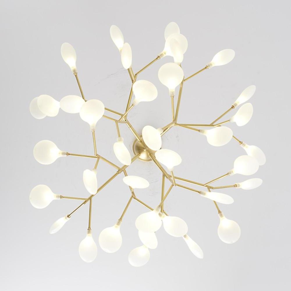 Modern Copper Sputnik Chandelier LED 45 Lights Creative Design