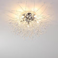 5-Light Branch Tree Chandelier - Metal Crystal LED Ceiling Light for Living Room