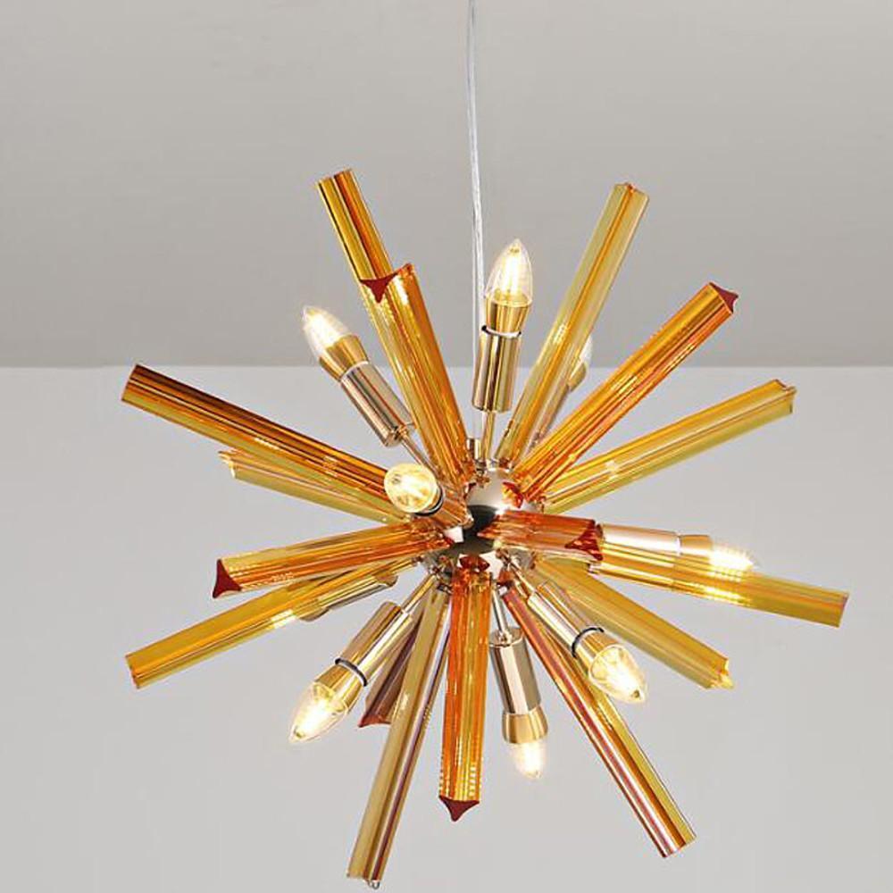 9-Light LED Metal Pendant Light for Modern Kitchen Island